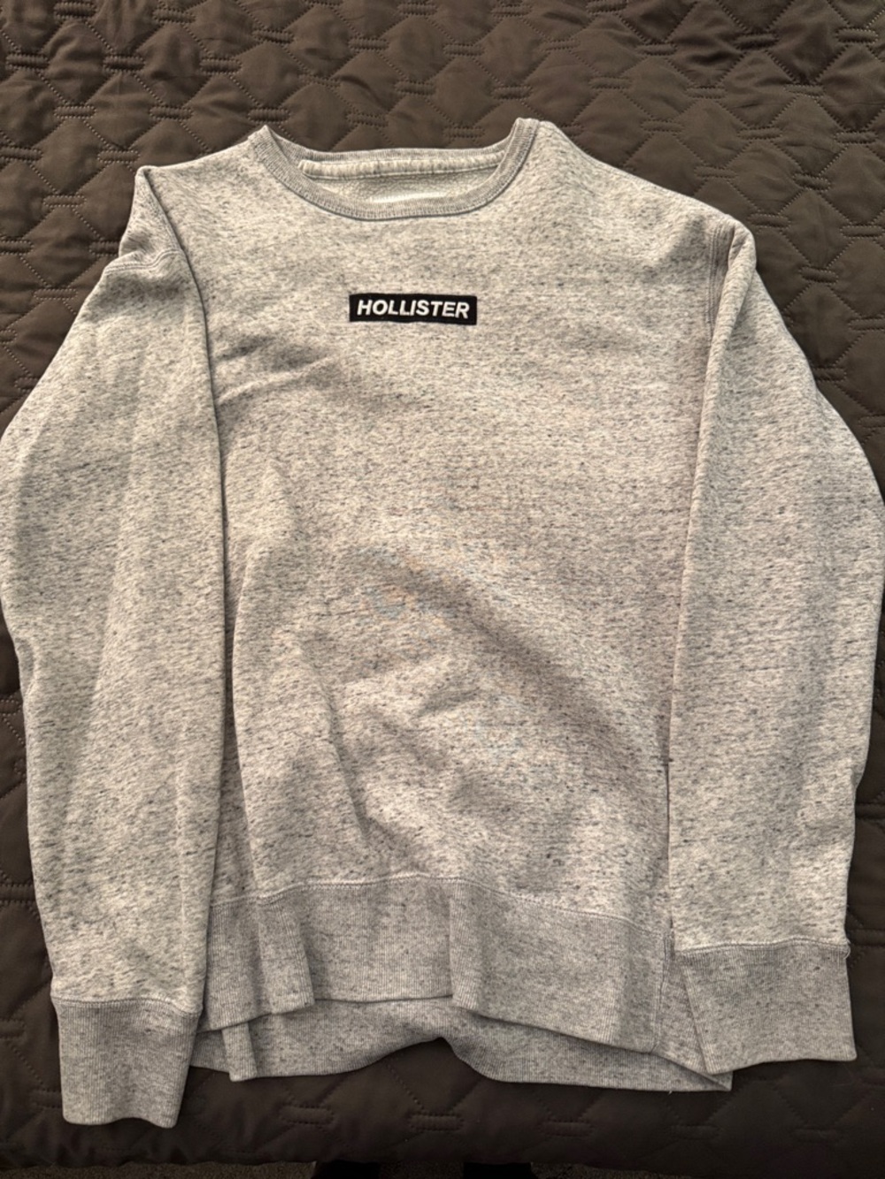 Hollister Light Heather Gray Crewneck Sweatshirt